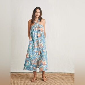 Faherty Bay Twist Dress in Paradise Blossom Floral